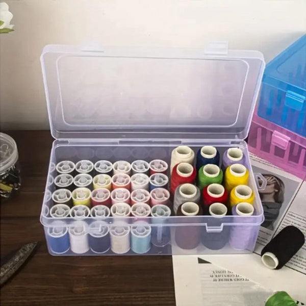 Sewing Thread Storage Box 2 Organizer For Machine And Accessories Diy Kit Basket Other Sewing
