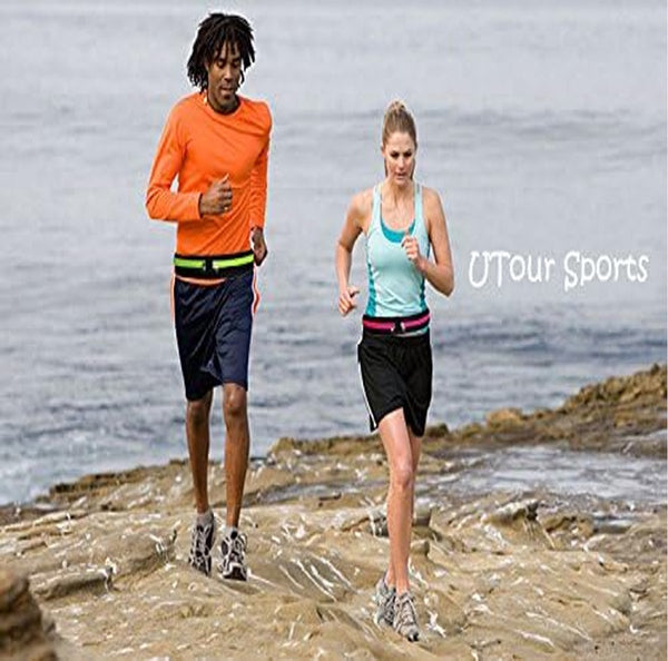 Running Belt Phone Men And Women Holder For Race Jogging Marathon 6.5A Mobiles Black Waist Packs & Bags