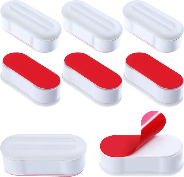 Toilet Seat Buffers 8 Pieces Extend Bidet Life Silent And Soft Closing White Self Adhesive Tpe Abs Plastic Toilet Seats