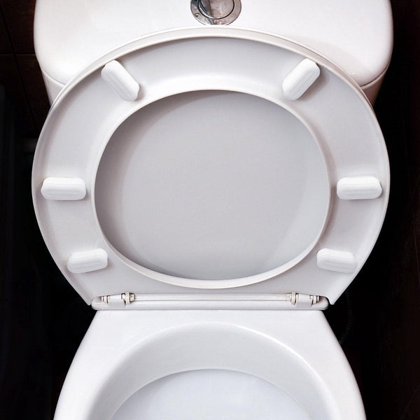 Toilet Seat Buffers 8 Pieces Extend Bidet Life Silent And Soft Closing White Self Adhesive Tpe Abs Plastic Toilet Seats
