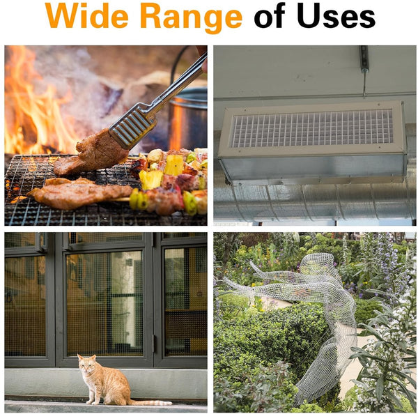 6 Pack Stainless Steel Mesh 30X21cm 20 Insect & Rodent Proof Protective Garden Netting