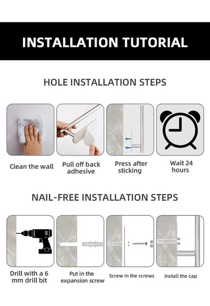 Toilet Roll Holder Wc Space Aluminum Gold Self Adhesive / Drilling Double Layer With Shelf 16.7 * 9.5 6.2 Cm Toilet Paper Holders & Storage