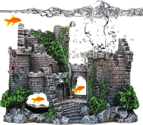 Aquarium Decoration Ornaments Castle Hiding House 17 X 6 13 Cm Decorations
