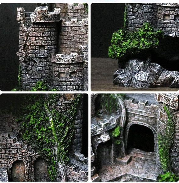 Aquarium Decoration Ornaments Castle Hiding House 17 X 6 13 Cm Decorations