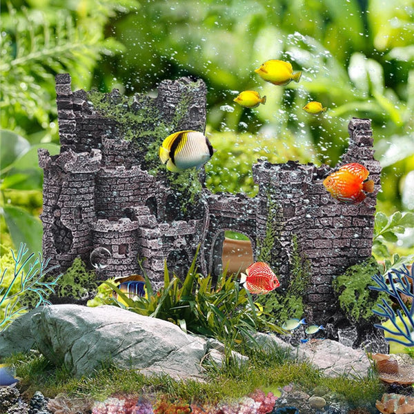 Aquarium Decoration Ornaments Castle Hiding House 17 X 6 13 Cm Decorations