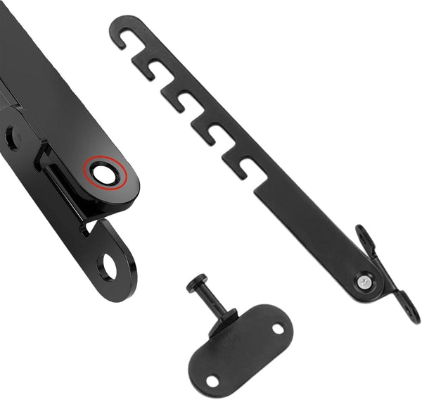 And Door Stopper 2 Pieces Limiter Security Child Lock 16Cm With Mounting Material Black Door Locks & Lock Mechanisms