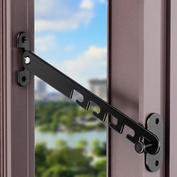 And Door Stopper 2 Pieces Limiter Security Child Lock 16Cm With Mounting Material Black Door Locks & Lock Mechanisms