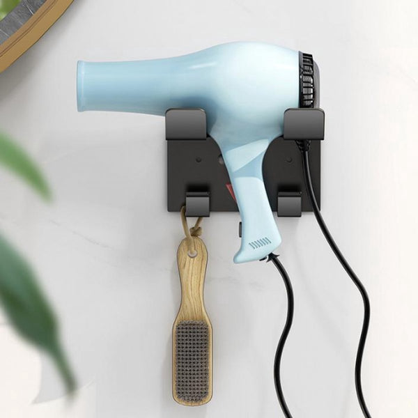 Hairdryer Holder Wall Bracket Universal 11.5*9.5*5.5Cm Metal Bathroom Accessories White Hair Dryers