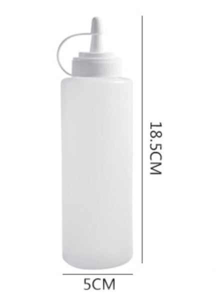 4 Pack 200Ml White Plastic Squeeze Bottles With Spout Cap Other Kitchen Gadgets