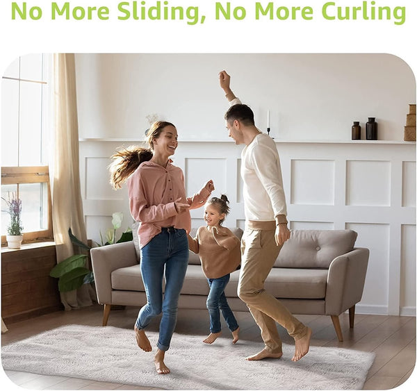 Anti Slip Corners Carpet Tape Grippers 8 Pieces Mat Rug Reusable Pads Self Adhesive Double Sided Rugs
