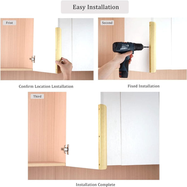 10 Pieces Handle Furniture Kitchen Cabinet Handles Concealed Drawer Door Brushed Gold Arc Aluminum Alloy 96Mm Furniture Parts