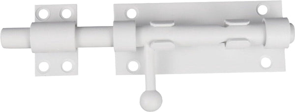Sliding Lock Bolt Gate Door Plate 5 Inch Stainless Steel White For Shed Storage Garden House Cupboard Door Locks & Lock Mechanisms