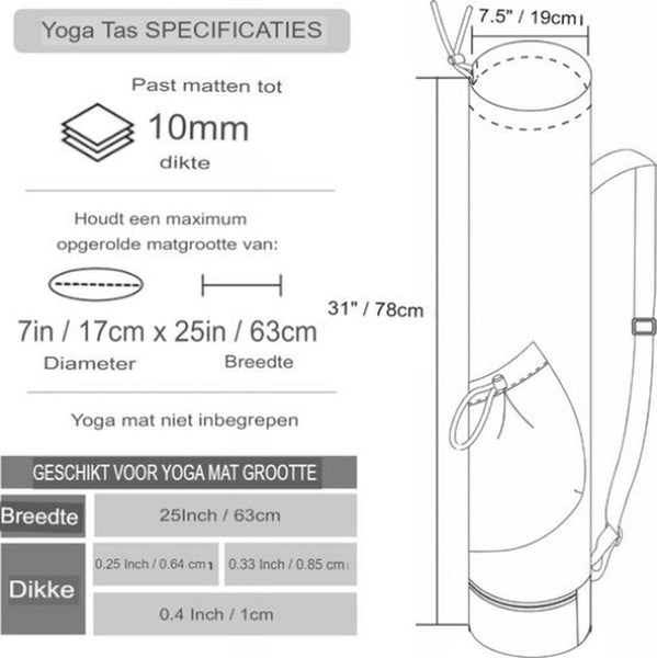 Yoga Mat Bag Large Waterproof Mat Carriers & Bags