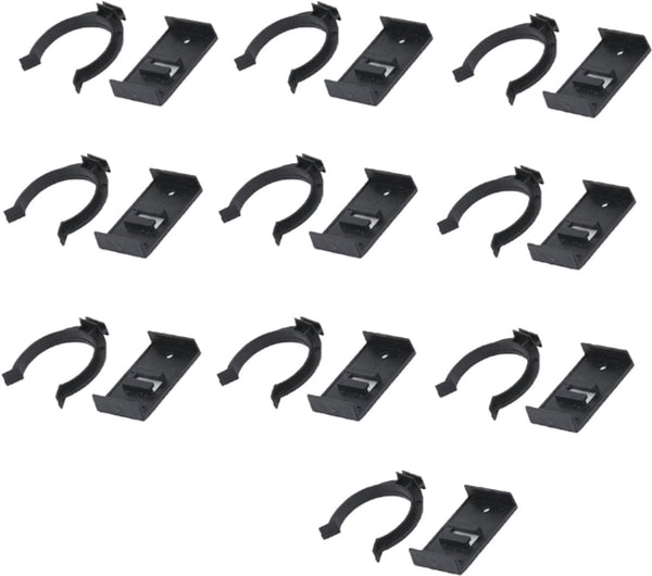 Skirting Clips Furniture Clamps Kitchen Plinth Hooks Black Plastic 10Pcs 3.9Cm Cabinet Leg Mounting Sofa Table Bed Frame Fixing Furniture Parts