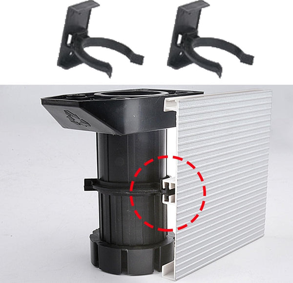 Skirting Clips Furniture Clamps Kitchen Plinth Hooks Black Plastic 10Pcs 3.9Cm Cabinet Leg Mounting Sofa Table Bed Frame Fixing Furniture Parts