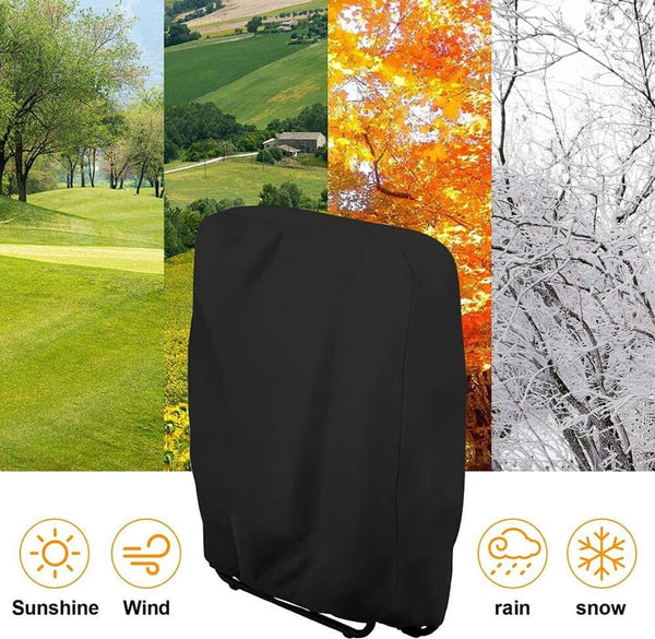 20/34*71*110Cm Garden Foldable Lounge 210D Oxford Fabric Dust For Accessories Lounger With Storage Bag Black Chair Covers