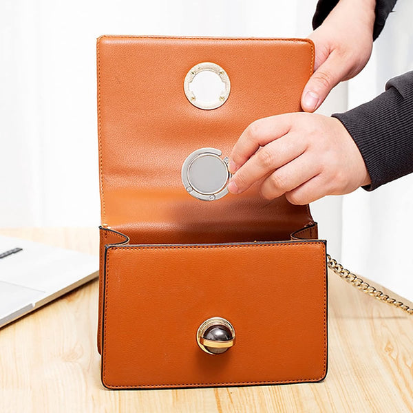 Bag Hanger Table 2 Pieces Foldable Portable Hook With Anti Slip Pad For Or Desk Silver Racks & Hooks