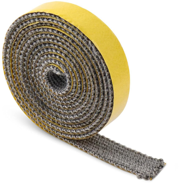 Self Adhesive Flat Stove Rope Seal 3Mm X 15Mm 2M Black Fiberglass Fireplace & Stove Accessories