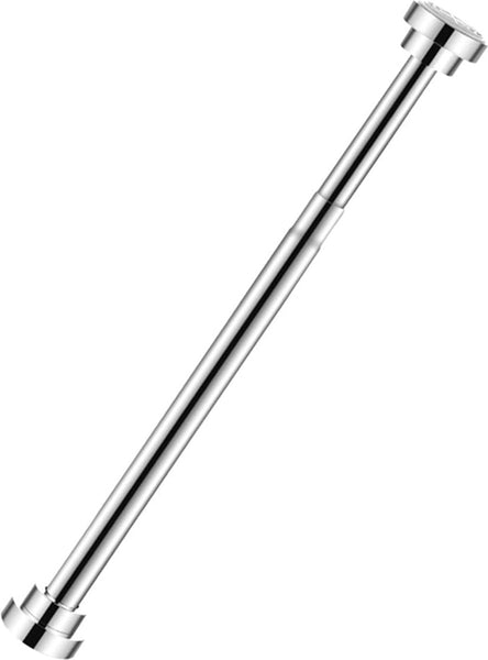 Clothes Rail Rack Wardrobe 50Cm Stainless Steel Silver Adjustable Extendable Without Drilling For 55 85 Garment Racks
