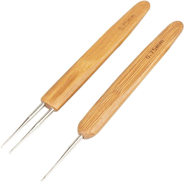 Set Of 6 Dreadlock Crochet Needles With Storage Bag 0.75Mm Other Crocheting And Knitting