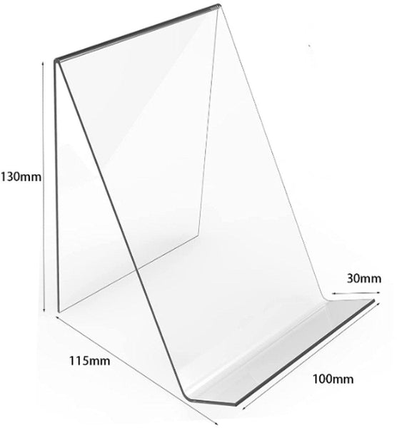Acrylic 8 Pieces Adjustable Plate & Phone Holder Stand Bookends