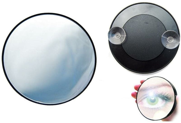 Make Up Mirror 15X Magnification With Suction Cup Magnifying Round Portable Bathroom Shower For Detailed And Skin Care Close 88Mm Makeup Mirrors