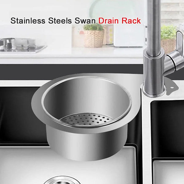 Colander Sink 21*5.8 Cm Kitchen Utensils Silver Stainless Steel Basket Suitable For Use Colanders Strainers & Sifters