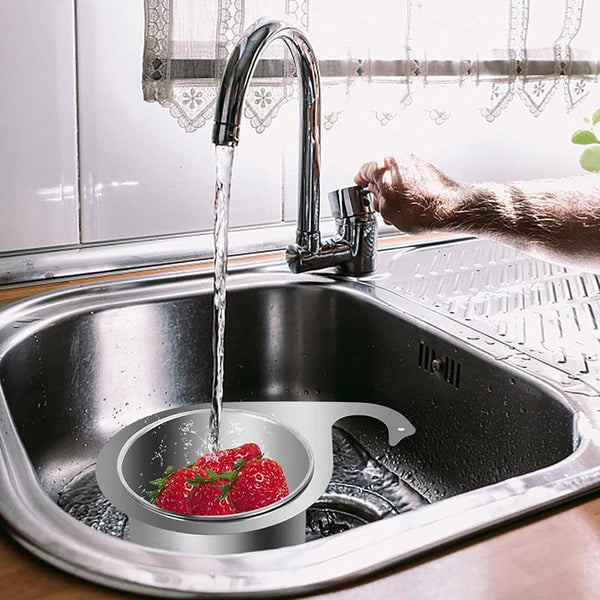 Colander Sink 21*5.8 Cm Kitchen Utensils Silver Stainless Steel Basket Suitable For Use Colanders Strainers & Sifters