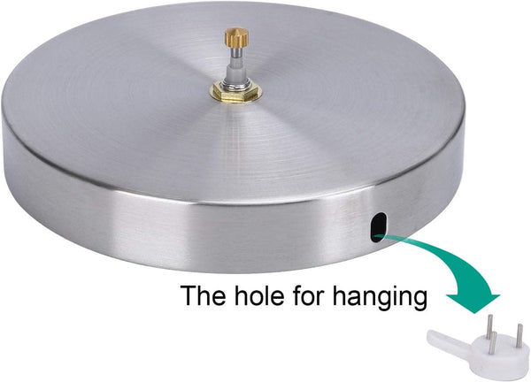 High Torque Quartz Clock Movement With 12Cm Disc Silver Metal Wall Clocks