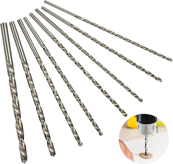 8 Pieces Twist Drills Hss Long Wood Set Diameters 4 Mm 42 45 52 6 10 Drill Bits