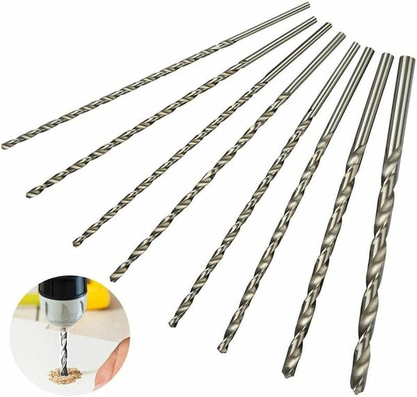 8 Pieces Twist Drills Hss Long Wood Set Diameters 4 Mm 42 45 52 6 10 Drill Bits