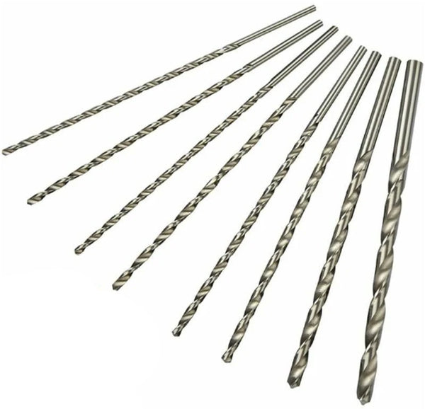 8 Pieces Twist Drills Hss Long Wood Set Diameters 4 Mm 42 45 52 6 10 Drill Bits