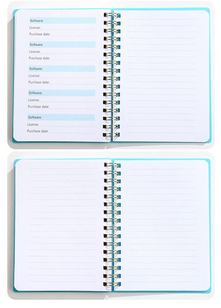 Password Book Booklet With Alphabet Organizer Notebook A6 Gray Personal Organisers