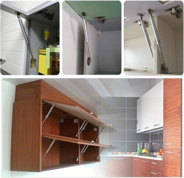 2 Pieces Gas Spring For Flap Softclose Door Fitting 100N Steel Telescopic Cabinet Hydraulic Support Lift Damper Or Furniture Mounting Parts Furniture