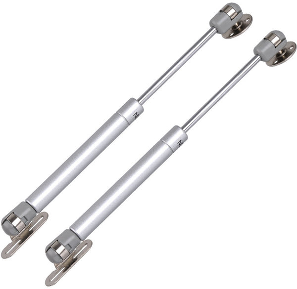2 Pieces Gas Spring Softclose Door Fitting 120N Zinc Alloy Silver Telescopic Cabinet Hydraulic Support Lift Damper For Or Flap Cabinets & Cupboards