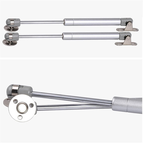 2 Pieces Gas Spring Softclose Door Fitting 120N Zinc Alloy Silver Telescopic Cabinet Hydraulic Support Lift Damper For Or Flap Cabinets & Cupboards