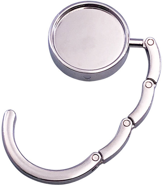 3 Pieces Bag Hook For Bags And Backpacks Hanger Hooks Table On The Silver Foldable Zinc Alloy 9.3 * 4.9 Cm Handbag School Headphones Etc. Hooks & Hang