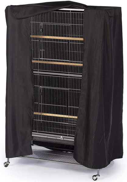 Waterproof Parrot Cage Cover 210D Oxford Cloth 104X69x122cm Black Bird Cages