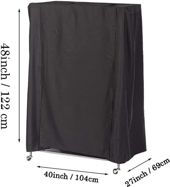 Waterproof Parrot Cage Cover 210D Oxford Cloth 104X69x122cm Black Bird Cages