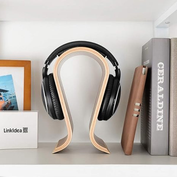 Headset Stand Headphone Holder Hook Hanger Wooden 255*100*155Mm Color Mounts & Holders