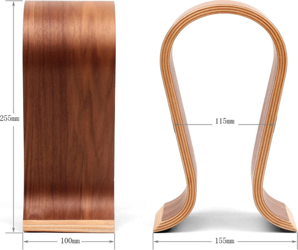 Headset Stand Headphone Holder Hook Hanger Wooden 255*100*155Mm Color Mounts & Holders
