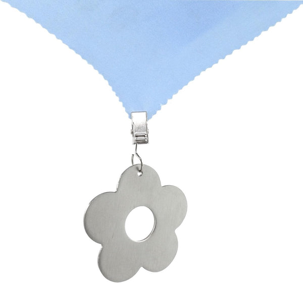 4 Piece Stainless Steel Tablecloth Weights With Flower Pendant Table Cloths