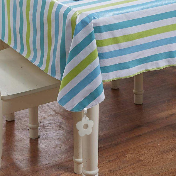 4 Piece Stainless Steel Tablecloth Weights With Flower Pendant Table Cloths