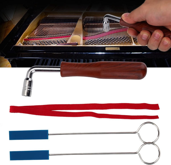 Professional Piano Tuning Kit: Hammer Dampers Mutes & Temperament Strip Blue Piano Accessories