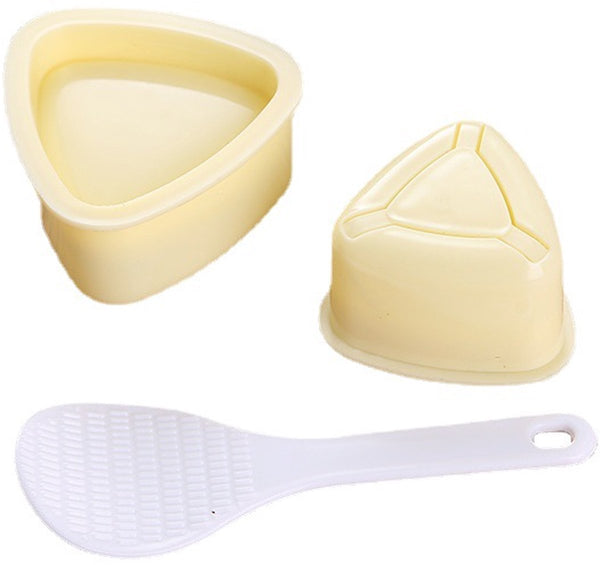2 Piece Set Onigiri Mold Mould Shape Triangular Rice Ball Pp 7*7.5*4 Cm Former Yellow Kitchen Tools Sushi Maker Pasta Makers Moulds & Presses