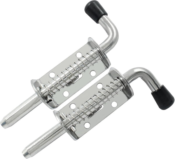 Stainless Steel Sliding Bolt Latch 12.8Cm Silver (2 Pack) Door Locks & Lock Mechanisms