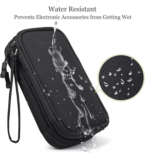Bag Organizer Electronics & Accessories Cable Storage For Cables And Black 19.5*11*5.5Cm Polyester Storage Bags