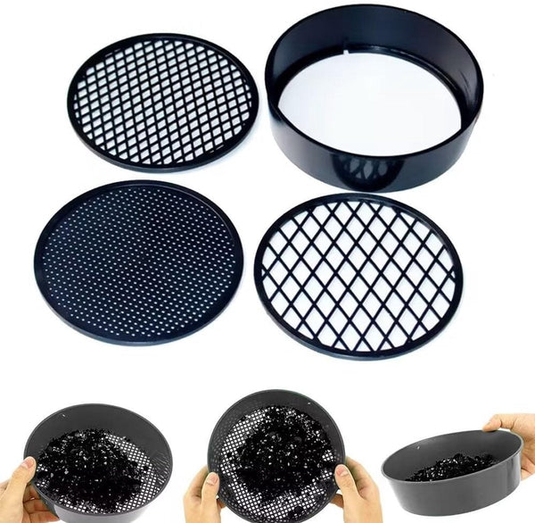 4 In 1 Garden Sieve 12Cm Round Plastic For Compost & Sand Other Plant Care & Accessories