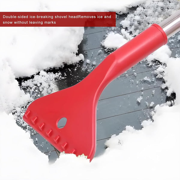 Long Handle Ice Scraper Car Snow Brush Plastic With Shovel Plow Window Defrost Removable Winter Accessory 62Cm Red Ice Scrapers & Snow Brushes