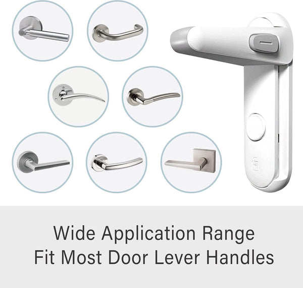2 Pieces Door Handle Lock Childproof Pet Proof Baby Toddler Safety Door Locks & Lock Mechanisms